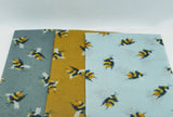 [Beeswax Wraps Set Of 3] - Botanical Bee & Co