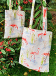 Flamingo Lined Tote Bag