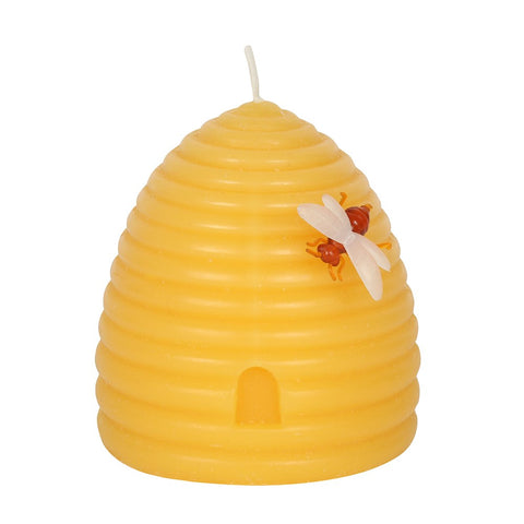 [Beeswax Candle Hive With Bee] - Botanical Bee & Co