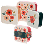 [Poppy Fields Set of 3 Lunch Box Snack Pots] - Botanical Bee & Co