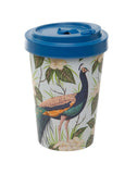 [Peacock Reusable Bamboo Composite Travel Mug/Cup] - Botanical Bee & Co