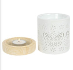 [Butterfly Ceramic Oil/Wax Melt Burner] - Botanical Bee & Co